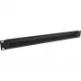 InLine 19-tolline kaablisisestusplaat harjaga, 1U, RAL 9005 must