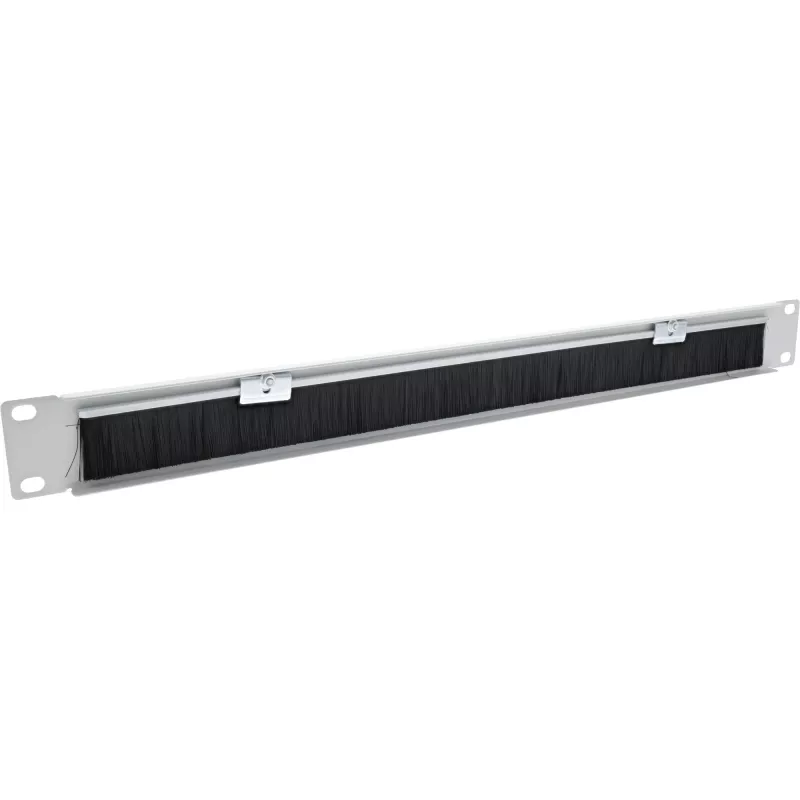 Harjapaneel InLine 19111E 19-tolline kaablisisestusplaat harjaga RAL 7035 hall