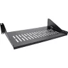 Rack shelf InLine 19 inch 250mm 20kg 2U RAL 9005 Must