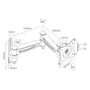 InLine seinakinnitus 23105D kuni 69 cm (27-tollistele) monitoridele