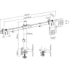 InLine lauahoidik kahele LCD/LED-ekraanile kuni 81 cm 32 tolli maks. 9 kg 23108E