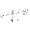 InLine lauahoidik 3-le telerile / LED- / TFT-ekraanile kuni 81 cm (32 tolli), max 7 kg