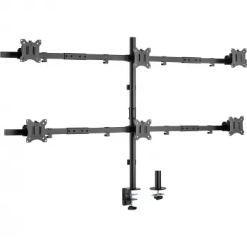InLine lauaklamber kuni 6x TV / LED / TFT ekraanile kuni 81 cm 32 tolli max 7 kg must