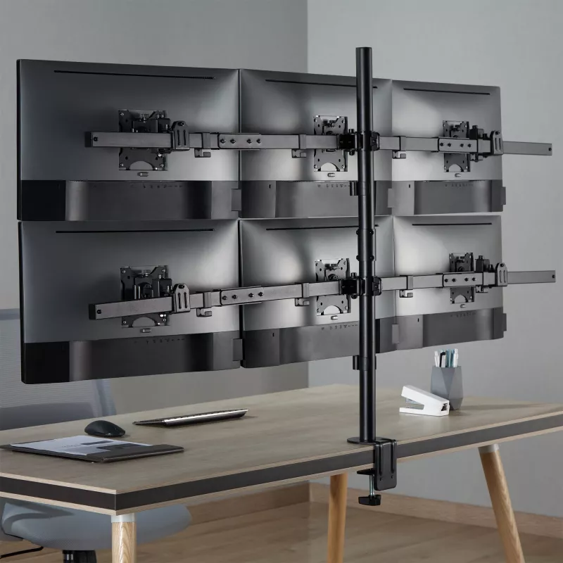 InLine lauaklamber kuni 6x TV / LED / TFT ekraanile kuni 81 cm 32 tolli max 7 kg must