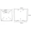 InLine seinakinnitusklamber TFT 33-69cm 13-27 inch max 30kg