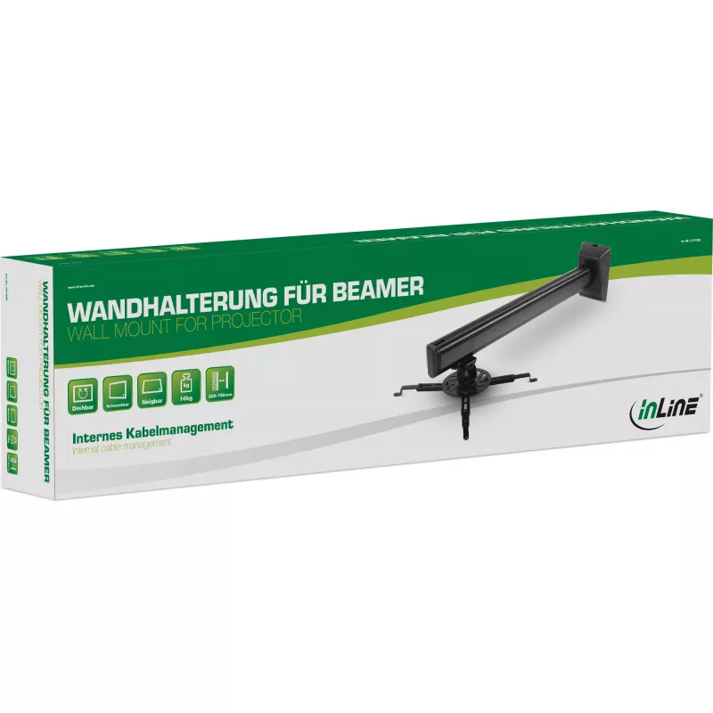 Seinakinnitus projektorile InLine 23139A max 16 kg