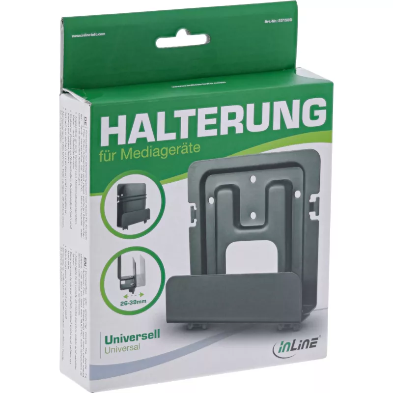 Passiivne hoidik InLine 23152B meedia striimimiskastile 26-39mm