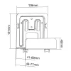 Passiivne hoidik InLine 23152C meedia striimimiskastile 41-69mm