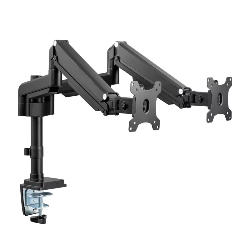 InLine lauakinnitus tõstukiga, kahele monitorile kuni 82 cm (32 tolli), 9 kg