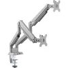 InLine lauakinnitus koos tõstuki ja USB/Audio-ga, 2 monitorile kuni 81cm (32 tolli) 9kg, hõbedane