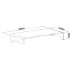 InLine monitoriplatvorm, alumiinium, 63 mm, max 10 kg, vabaltseisev, hõbedane 23175A
