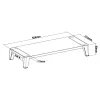 InLine Monitor Platform+, 2x USB 3.2 Gen1 ja QC3 laadimine, 80mm, max 15kg