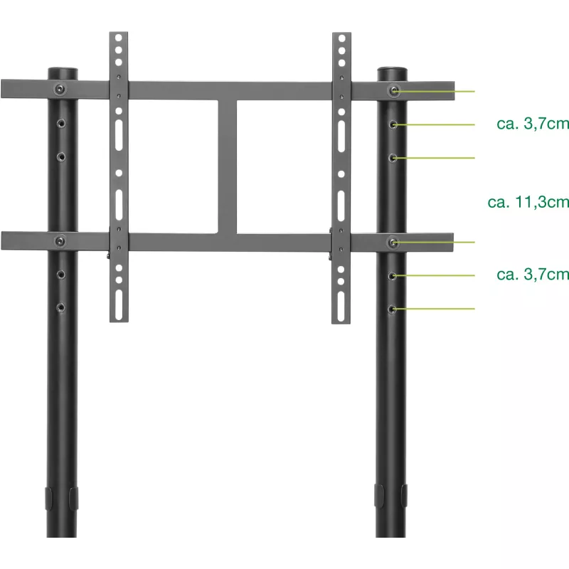 Multimeediakäru InLine 23177A LED-TV-le 37 tolli kuni 80 tolli, maks. 80 kg