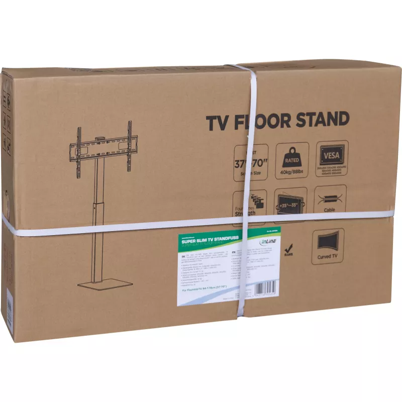 TV-alus InLine 23195A kõrgusreguleeritav LED-telerile 37–70 tolli