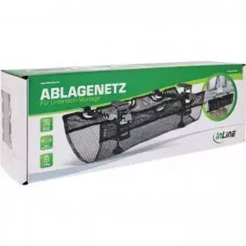 Kaablialus InLine 23199B must lauaalune hoiuvõrk 610x240x390mm