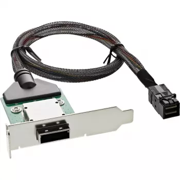 InLine SAS HD madala profiiliga adapterklamber väline SFF-8088 / sisemine SFF-8643 0,5 m