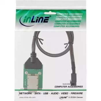 InLine SAS HD madalprofiiliga adapterklamber väline SFF-8088 / sisemine SFF-8643 0.75m