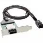 InLine SAS HD madalprofiiliga adapterklamber väline SFF-8088 / sisemine SFF-8643 0.75m