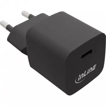 InLine USB-laadija, üks USB-C, Power Delivery, PPS, 33W, must