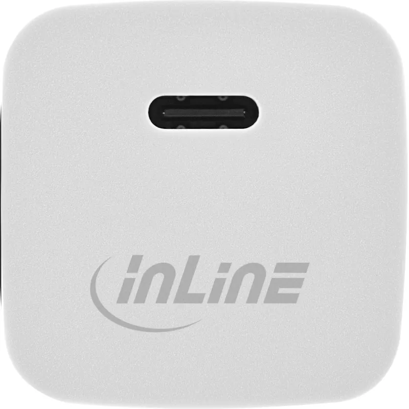 USB laadija InLine 31501C üks USB-C 33W Power Delivery PPS valge