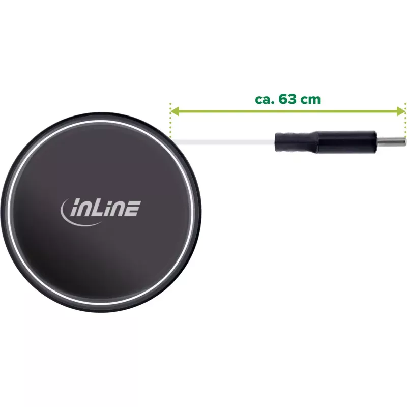 InLine 31502R mobiilseadme laadija Universal Must Sigarisüütaja Kiirlaadimine Auto