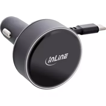 InLine 31502R mobiilseadme laadija Universal Must Sigarisüütaja Kiirlaadimine Auto