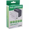 InLine mobiilseadme laadija 31506E — Sisetingimustesse mõeldud universaalne kiirlaadija, 100–240 V sisend, kuni 20 V / 5 A väljund, 1x USB-A, 2x USB-C, Valge