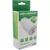 InLine USB PD toiteplokk, GaN-laadija, 3 pordiga, kaks USB-C + USB-A, 65W, valge