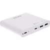 InLine USB toiteplokk, GaN laadija, 4-pordiline, 2x USB-C + 2x USB-A, 120W, valge