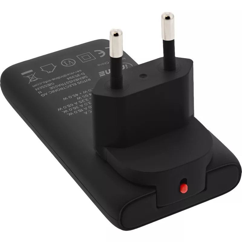 USB toiteadapter laadija InLine 31519B kahe USB-C 65W toiteadapter kahe USB-C pordiga