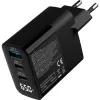 InLine USB PD toiteplokk, GaN laadija, 3 pordiga, USB-C + USB-A, 65 W, ekraaniga