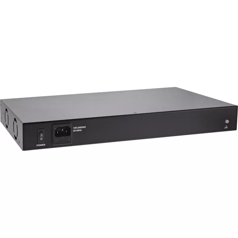 InLine PoE+ Gigabit Injector Hub 16 Port PoE+, 19 inch1U, kronsteinid kaasas, 2 ventilaatorit