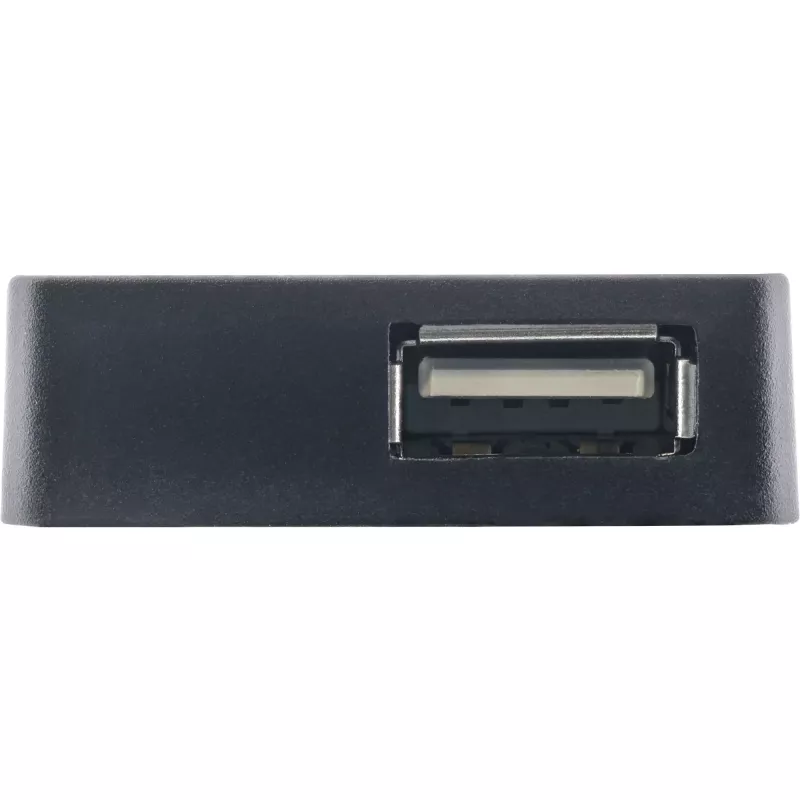 InLine USB 2.0 4-pordiline jaotur, A-tüüpi isane pistik 4x A-tüüpi emasesse pistikusse, must, 30 cm