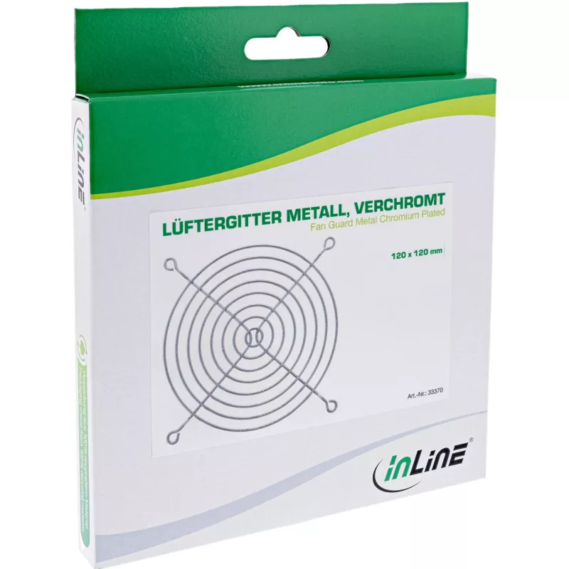 InLine ventilaatorikaitse metallist kroomitud, 120x120mm