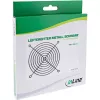 InLine Fan Grill Metal, must, 140x140mm
