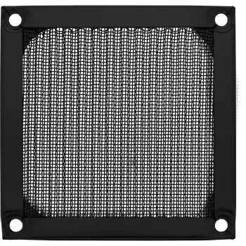 InLine ventilaatorivõre alumiiniumfilter, must, 80x80 mm