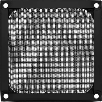 InLine ventilaatorivõre alumiiniumfilter, must, 92x92 mm