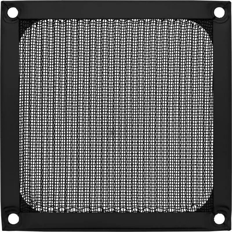 InLine ventilaatorivõre alumiiniumfilter, must, 92x92 mm