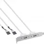 InLine Slot Bracket 2x USB 2.0 Type A-pesa kuni 2x 5 Pin sisemine päis 0,3 m