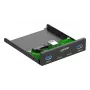 InLine 33456C draivisahtli paneel 8.89 cm (3.5 tolli) I/O pordipaneel Must