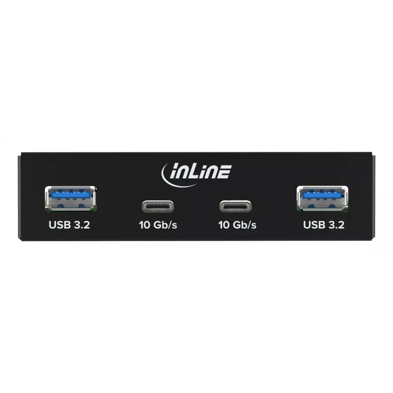 InLine 33456C draivisahtli paneel 8.89 cm (3.5 tolli) I/O pordipaneel Must