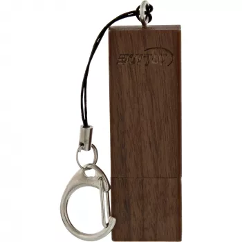 InLine USB 3.0 mälupulk, pähklipuust viimistlusega, võtmehoidjaga, 128 GB