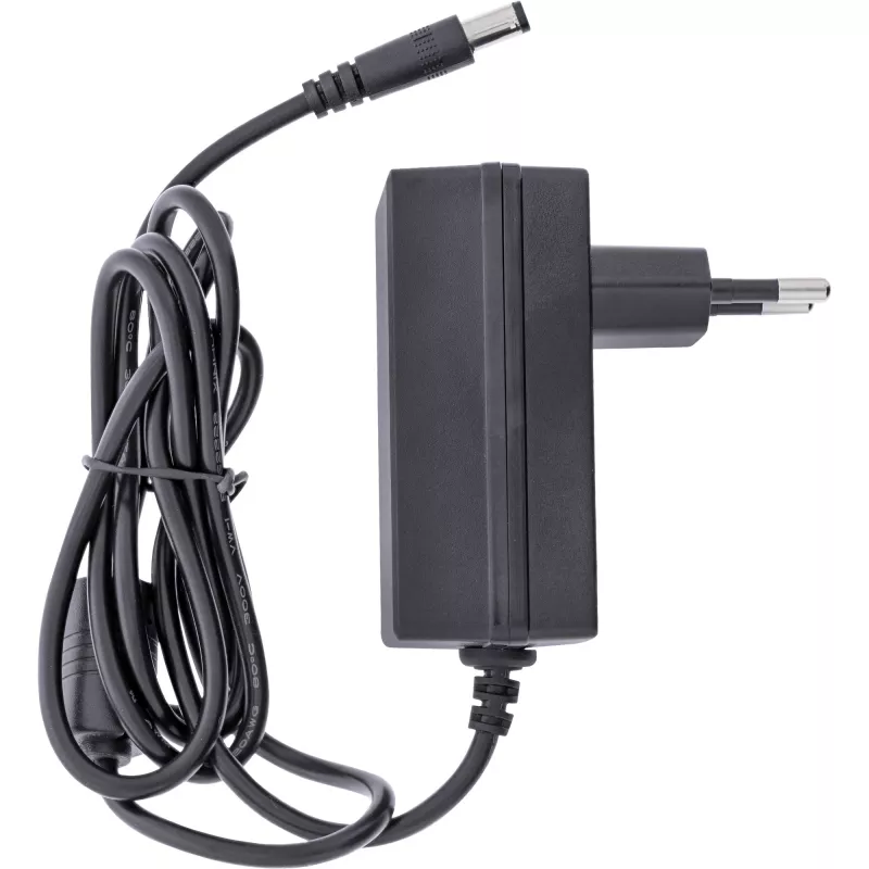 InLine USB 3.2 Gen.1 7-pordine jaotur, alumiiniumkorpusega, must, 2,5 A toiteplokiga