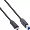 InLine USB 3.2 Gen.1 7-pordine jaotur, alumiiniumkorpusega, must, 2,5 A toiteplokiga