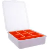 InLine väikeste osade karp, 7 sahtlit, 180x140x40mm, oranž