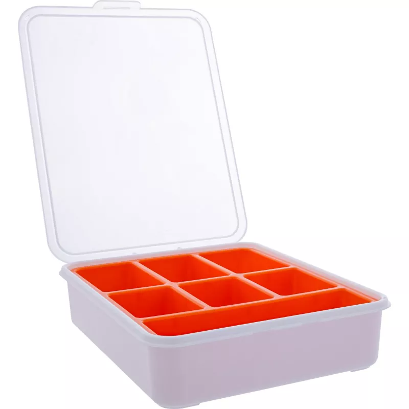 InLine väikeste osade karp, 7 sahtlit, 180x140x40mm, oranž