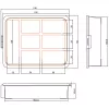 InLine väikeste osade karp, 7 sahtlit, 180x140x40mm, oranž
