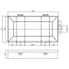 InLine Väikeste detailide karp, 5 sahtliga, 206x107x33mm, läbipaistev