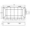 InLine väikeste komponentide karp, 6 vaheseina, 206x107x33mm, läbipaistev