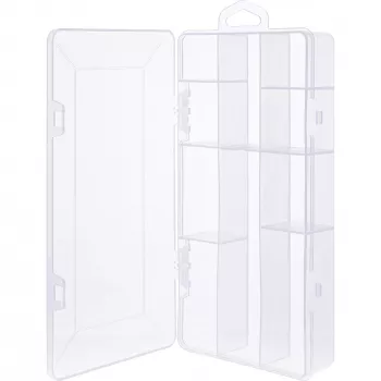 InLine Väikeste osade karp 10 sahtlit 206x107x33mm, läbipaistev